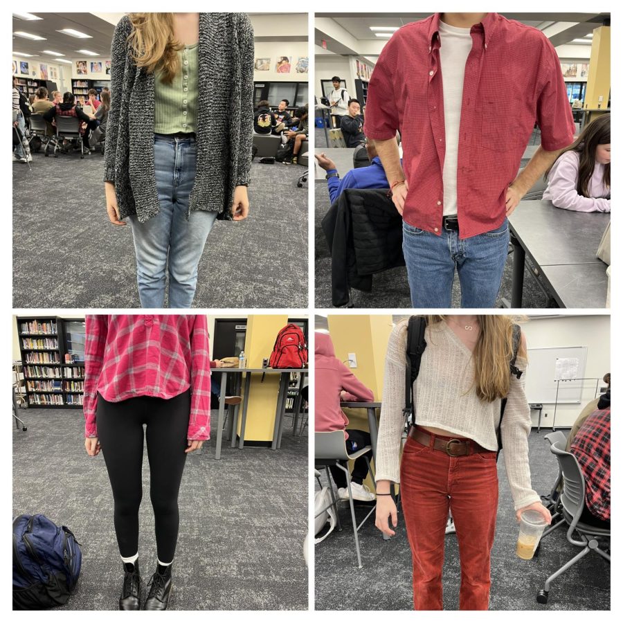 Collage of students outfits